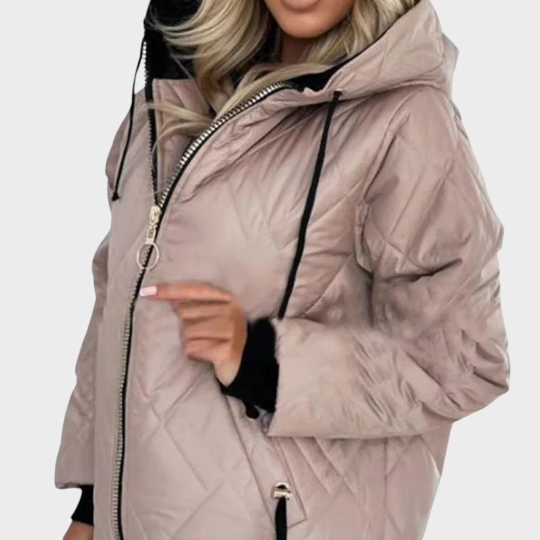 Paola | Quilted Jacket with Hood and Zip