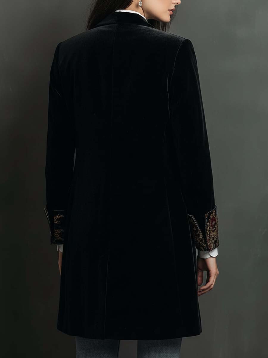 Catherine | Black Baroque Blazer