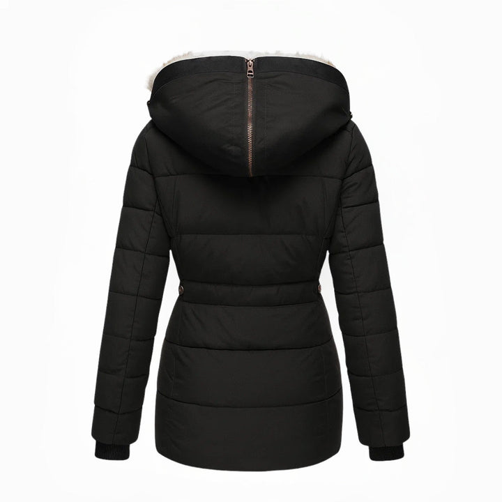 Valeria | Warm Winter Coat Lined with Fur