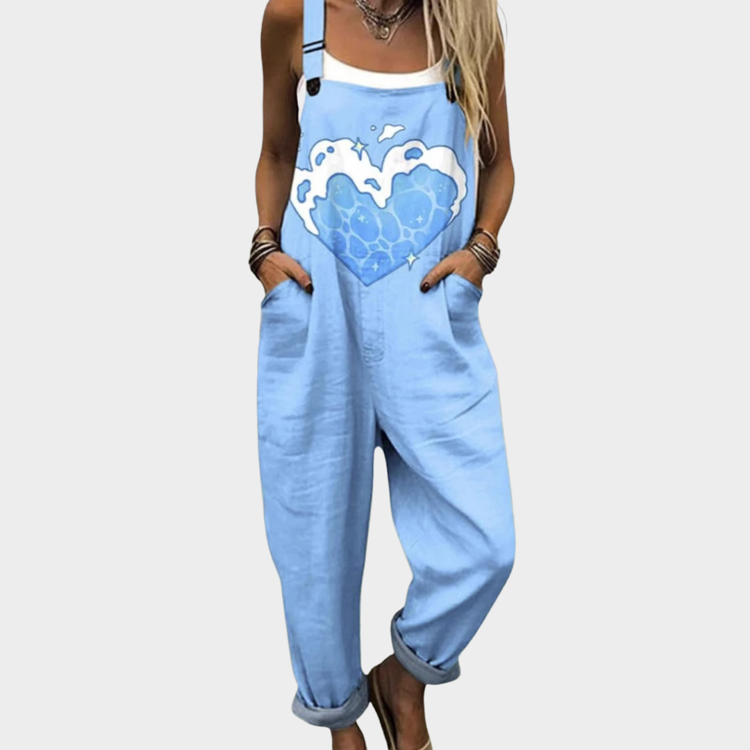 Sandra | Comfortable Printed Overalls