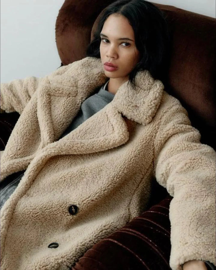 Martina | Long Teddy Coat
