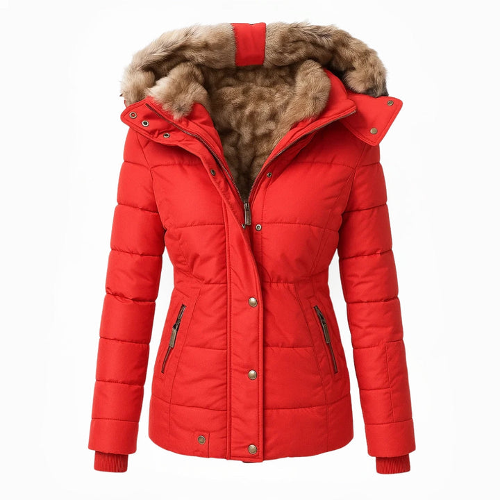 Valeria | Warm Winter Coat Lined with Fur