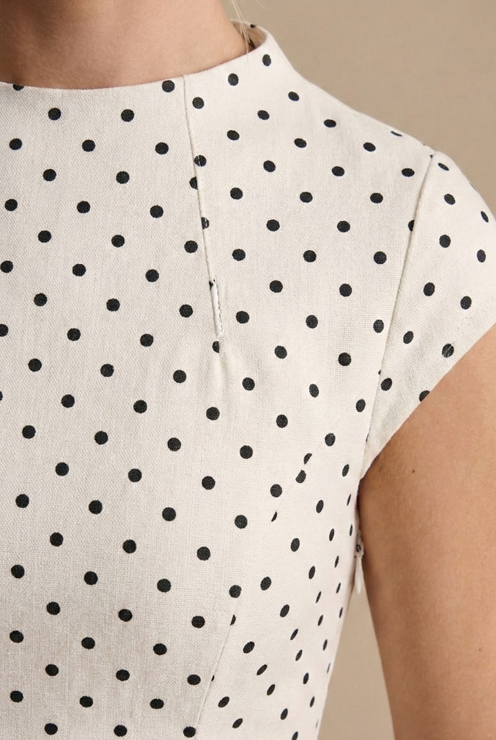 Clémentine | Polka Dot Maxi Dress