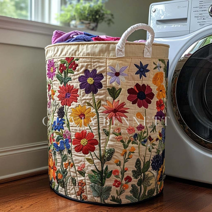 Bloom Bright | Quilted Storage Basket