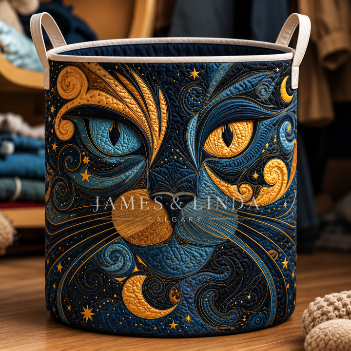 FREYA | GALAXY CAT LAUNDRY BASKET