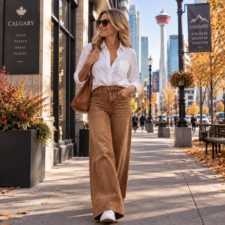 Lucia | Wide Leg Jeans with Lengthening Effect