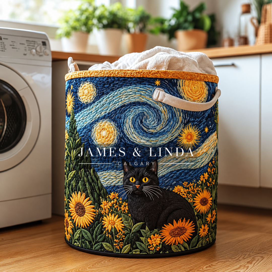 Clever Cat | Quilted Storage Basket