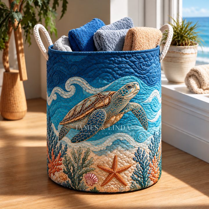 Maritime Mood | Quilted Storage Basket
