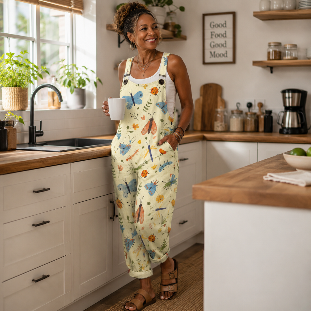 Lauren | Comfortable Printed Overalls