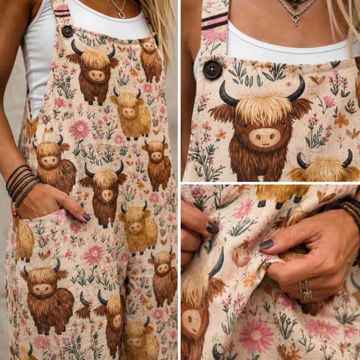 Nicole | Comfortable Printed Overalls