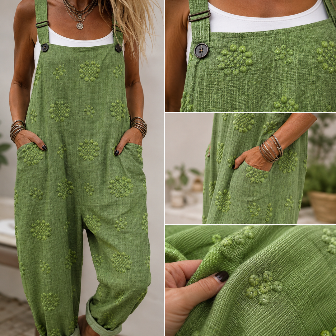 Hannah | Comfortable Printed Overalls