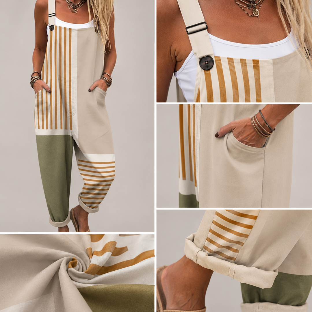 Katherine | Comfortable Printed Overalls
