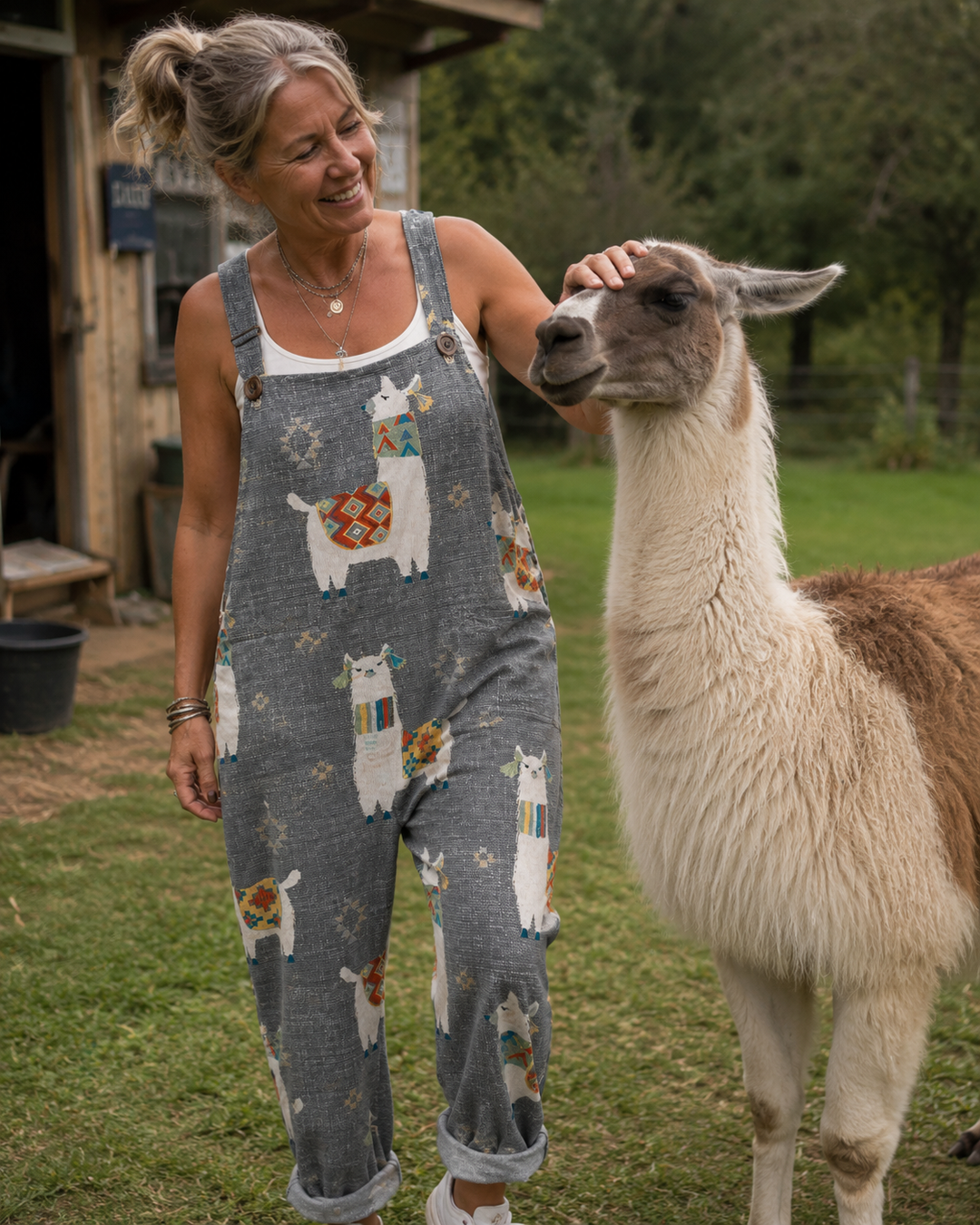 Melissa | Comfortable Printed Overalls