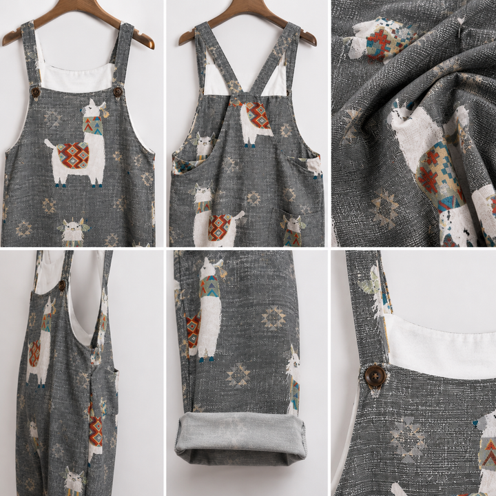 Melissa | Comfortable Printed Overalls