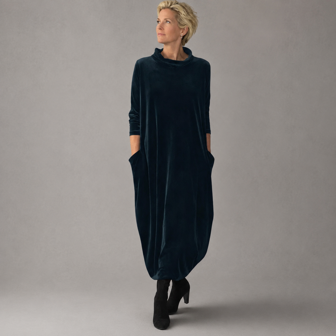 Caroline | Elegant Velvet Maxi Dress