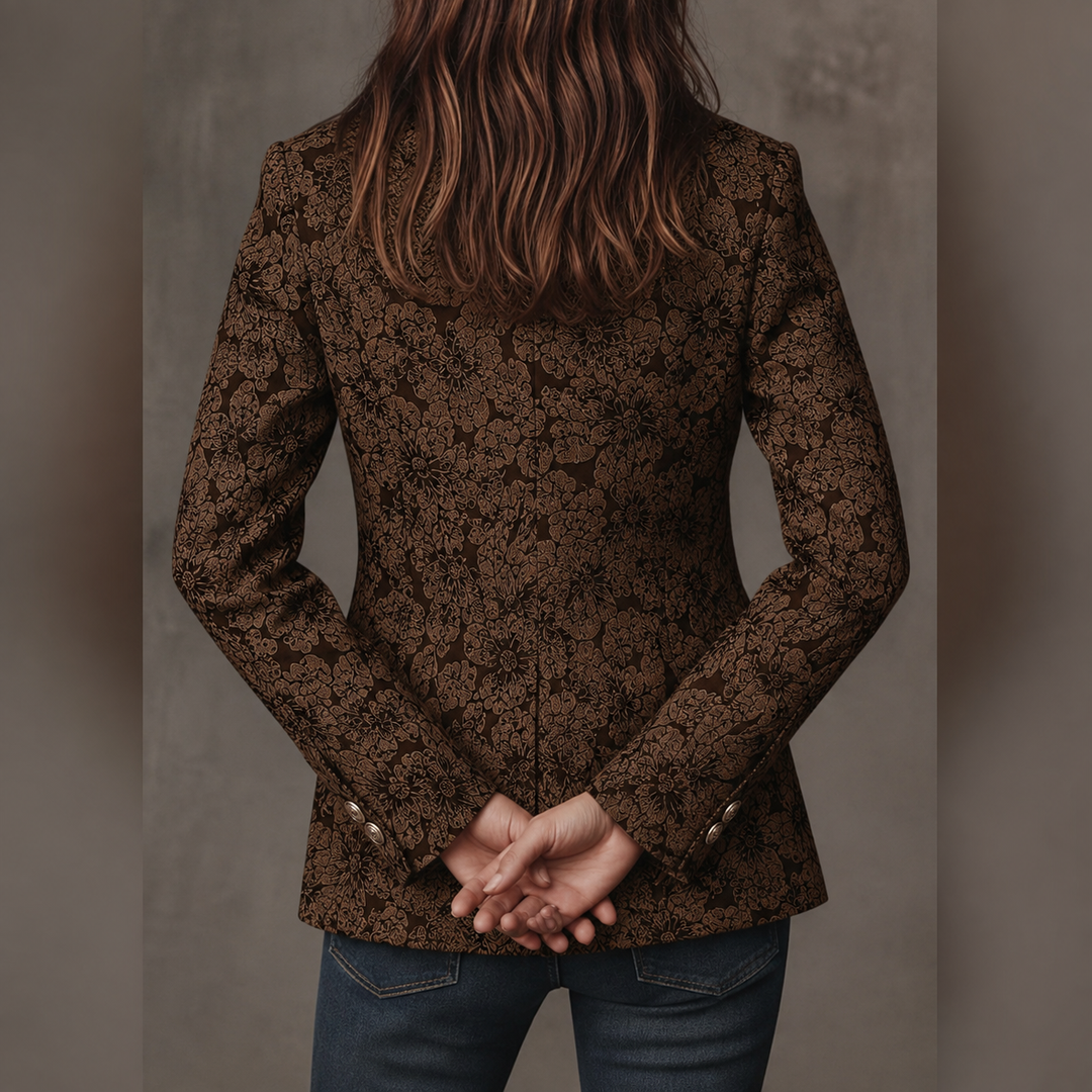 Deborah | Paisley Jacquard Blazer