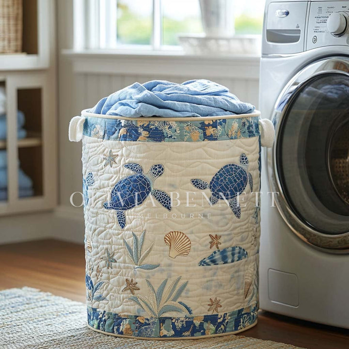 Coastal Calm | Quilted Storage Basket