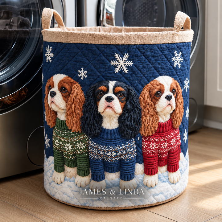 King Charles Sweater | Quilted Storage Basket