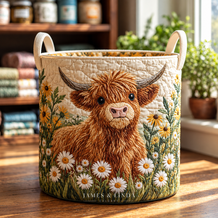 Highland Charm | Quilted Storage Basket