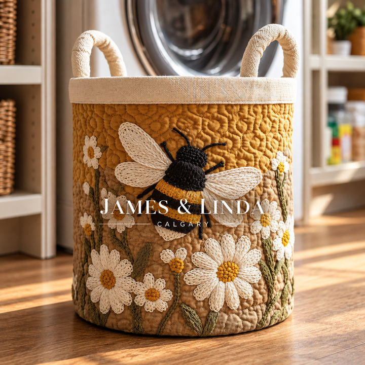 HONEY | DAISY BEE LAUNDRY BASKET