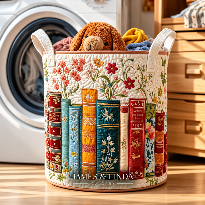 Fiction Escape |  Quilted Storage Basket