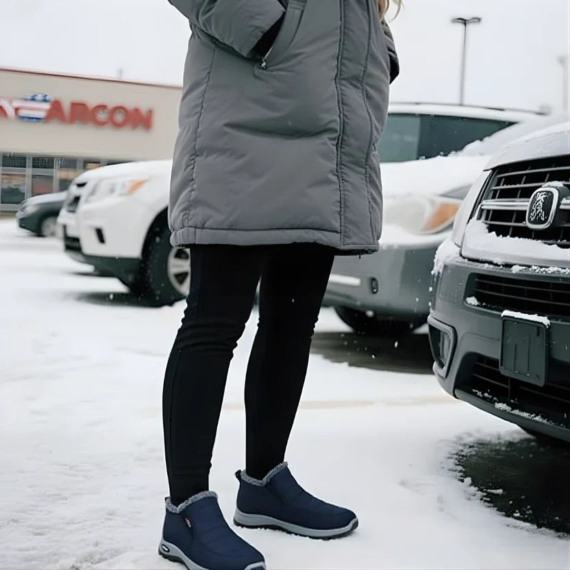 Brielle | Quilted Waterproof Slip-On Ankle Boots