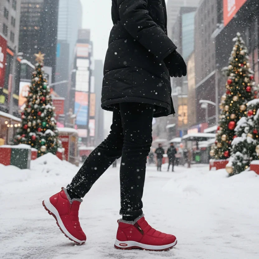 Brielle | Quilted Waterproof Slip-On Ankle Boots