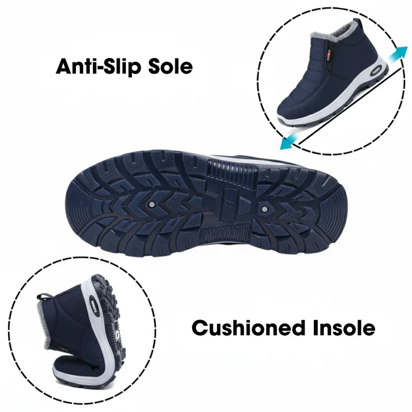 Brielle | Quilted Waterproof Slip-On Ankle Boots