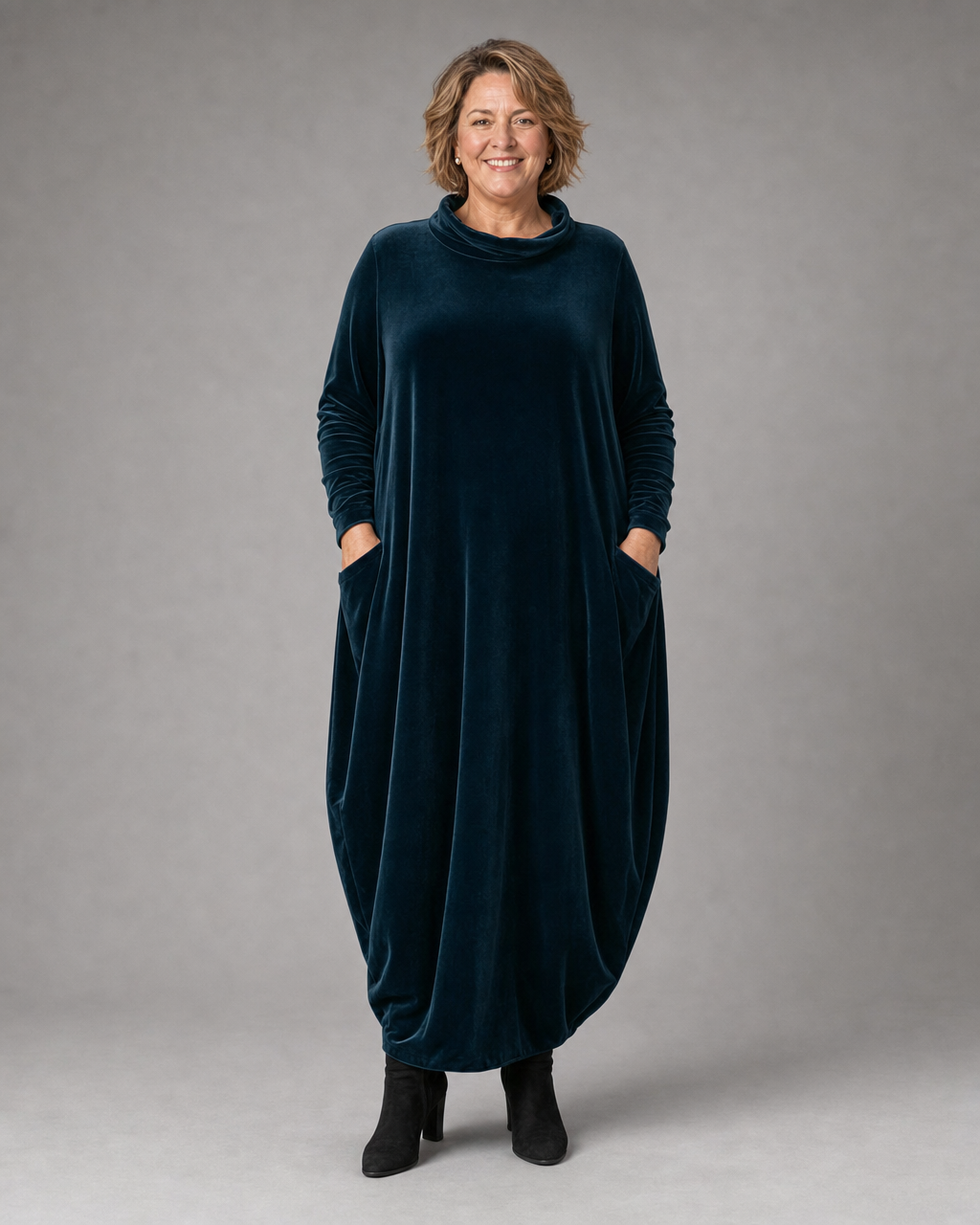 Caroline | Elegant Velvet Maxi Dress