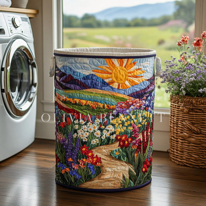 Meadow Song | Quilted Storage Basket