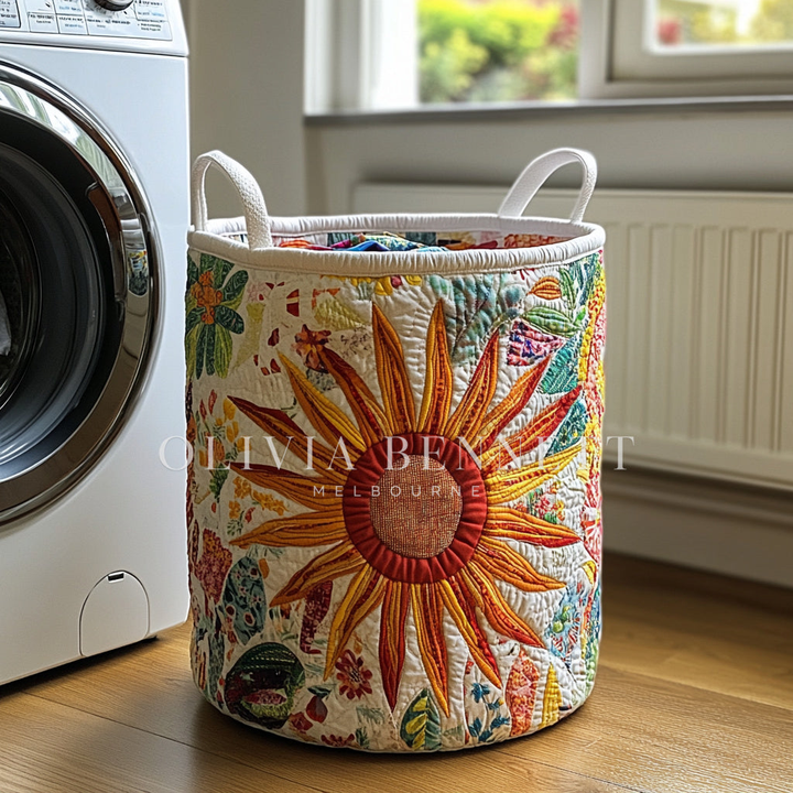 Meadow Sunburst | Quilted Storage Basket