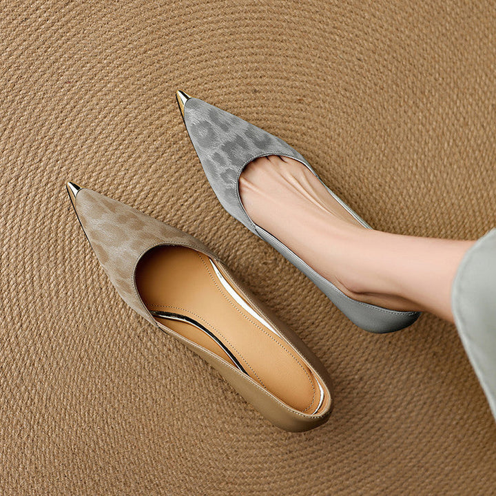 Clair Genuine Leather Heels
