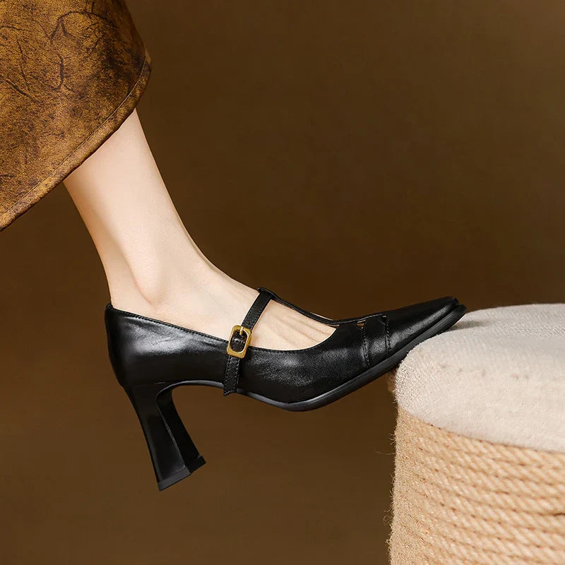 Talons en cuir véritable Tyla