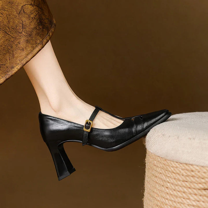 Talons en cuir véritable Tyla