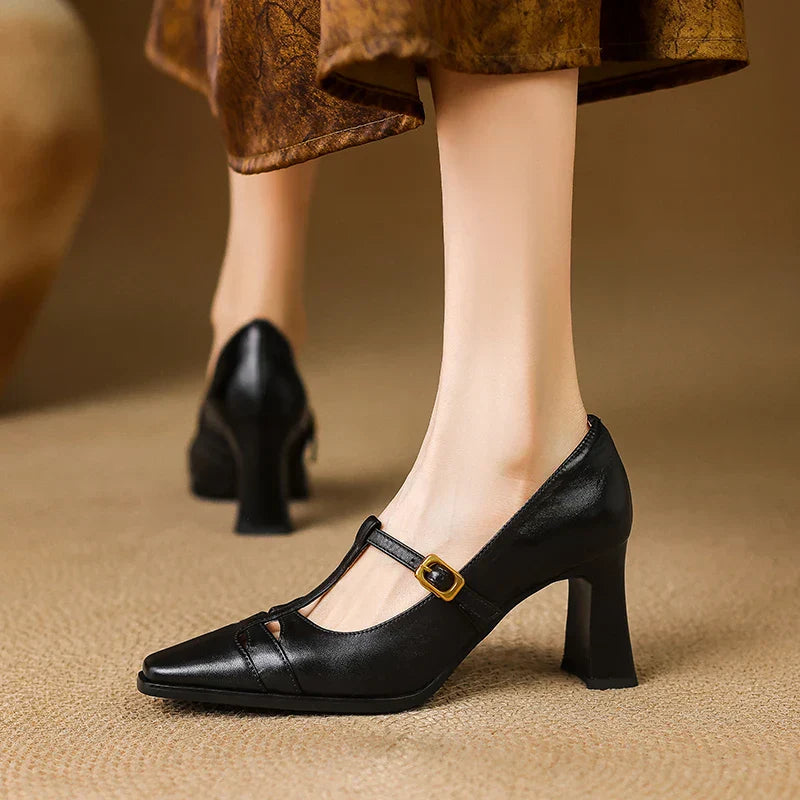 Talons en cuir véritable Tyla