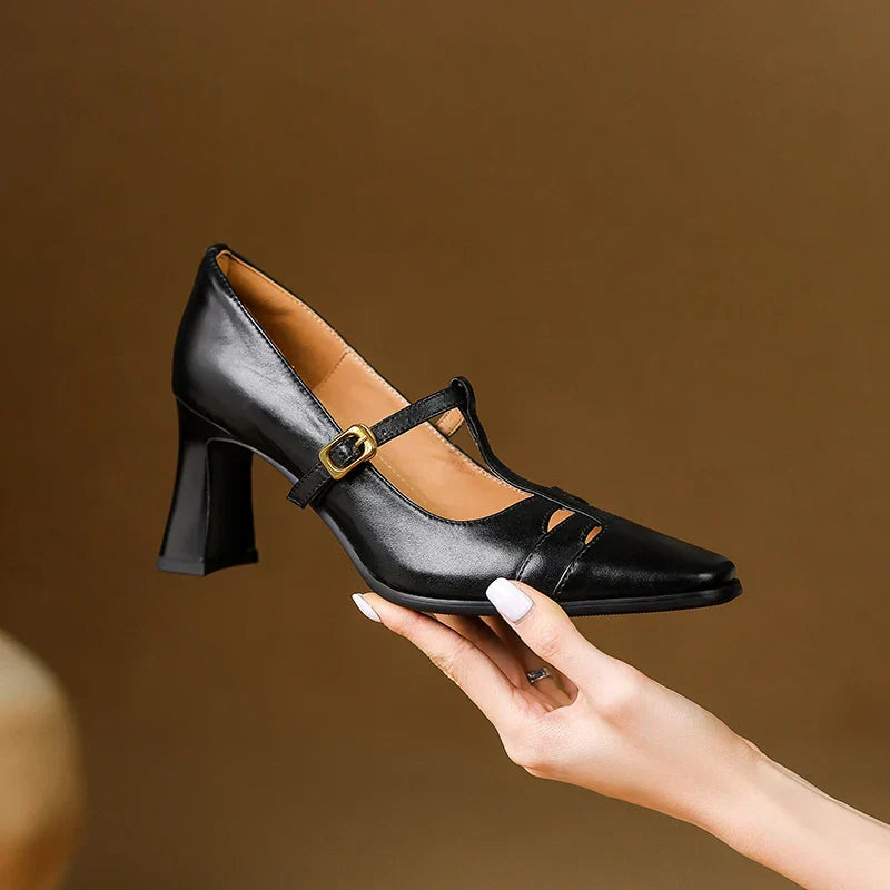 Talons en cuir véritable Tyla