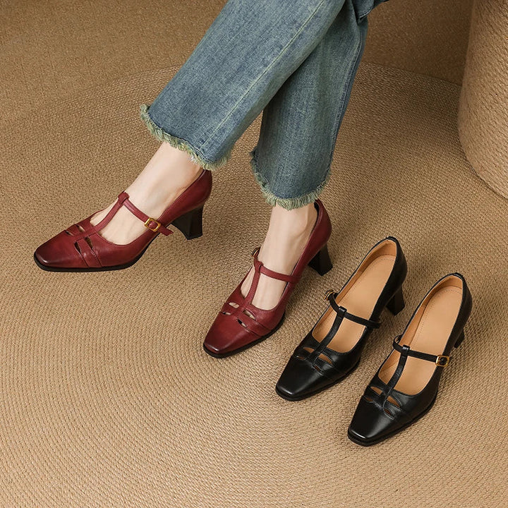 Talons en cuir véritable Tyla