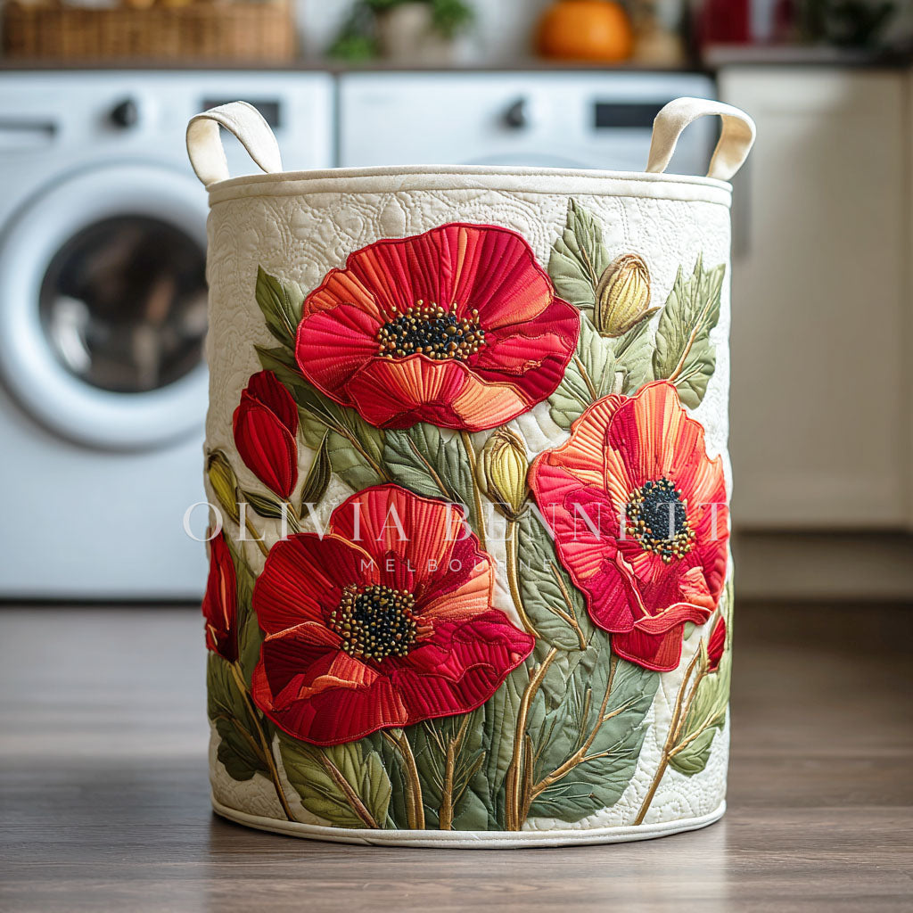 RUBY | SCARLET POPPY DREAM LAUNDRY BASKET