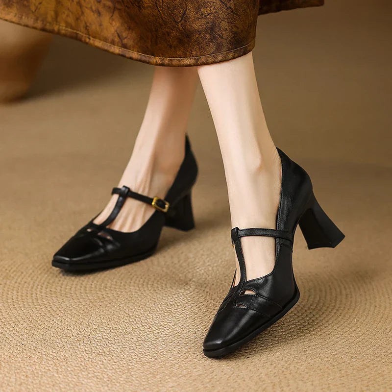 Talons en cuir véritable Tyla