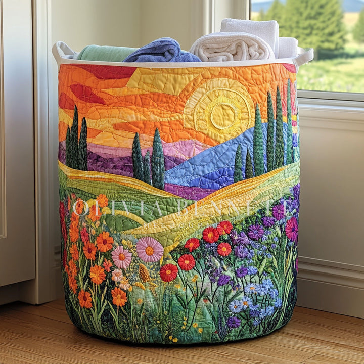 Spring Meadow | Quilted Storage Basket