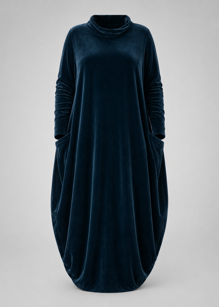 Caroline Elegant Velvet Maxi Dress - James & Linda Calgary