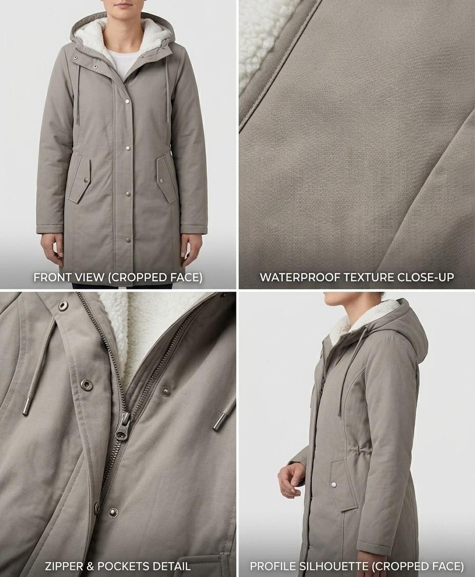 Adriana | Long Waterproof Parka