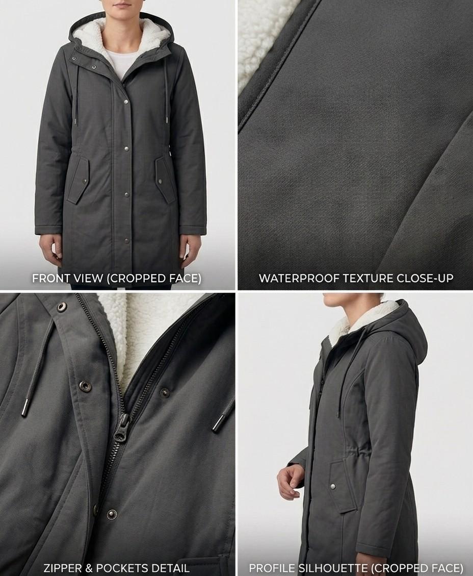 Adriana | Long Waterproof Parka