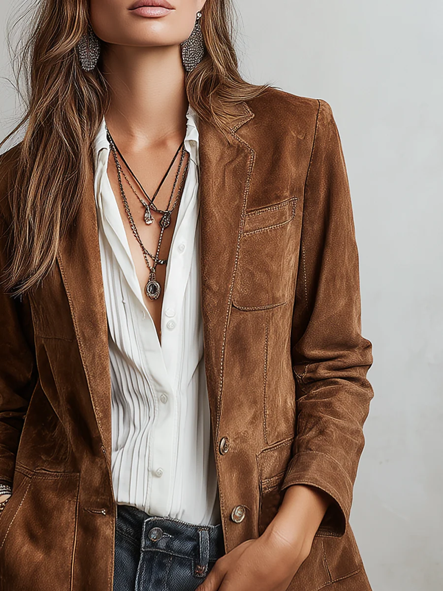 Susan | Vintage Brown Blazer