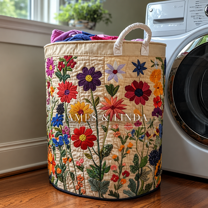 Bloom Bright | Quilted Storage Basket