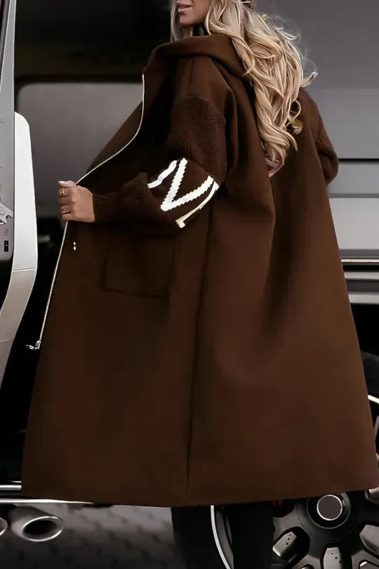 Alessandra | Water-Repellent Patchwork Jacket with Hood