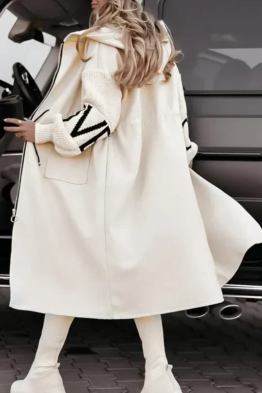 Alessandra | Water-Repellent Patchwork Jacket with Hood