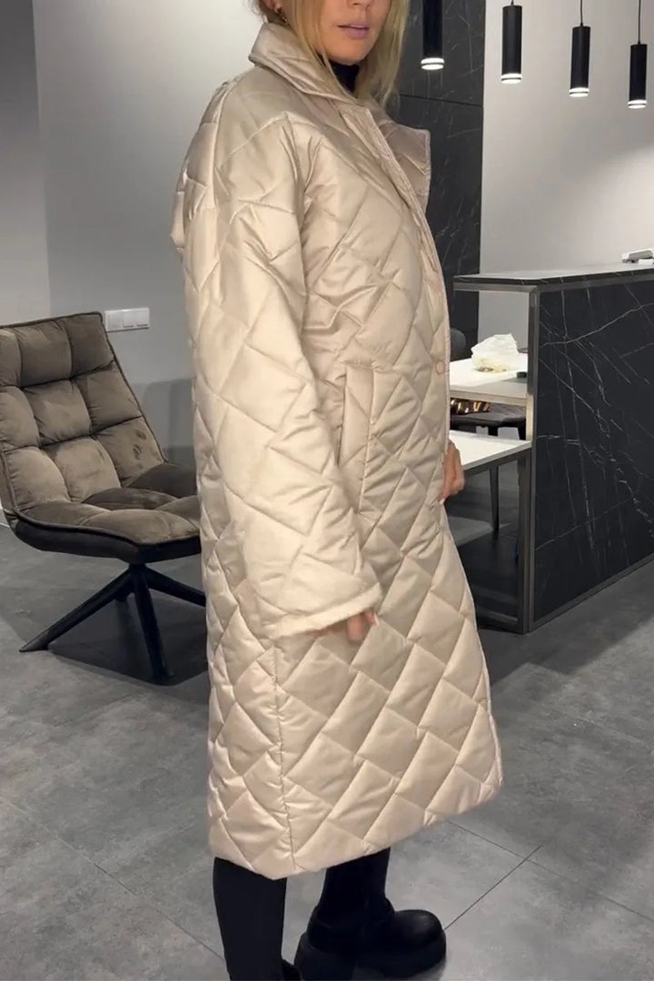 Fabiana | Reversible Quilted Coat with Leopard Print