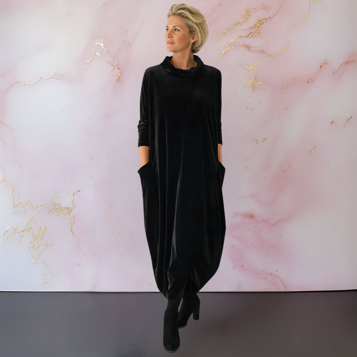 Caroline | Elegant Velvet Maxi Dress