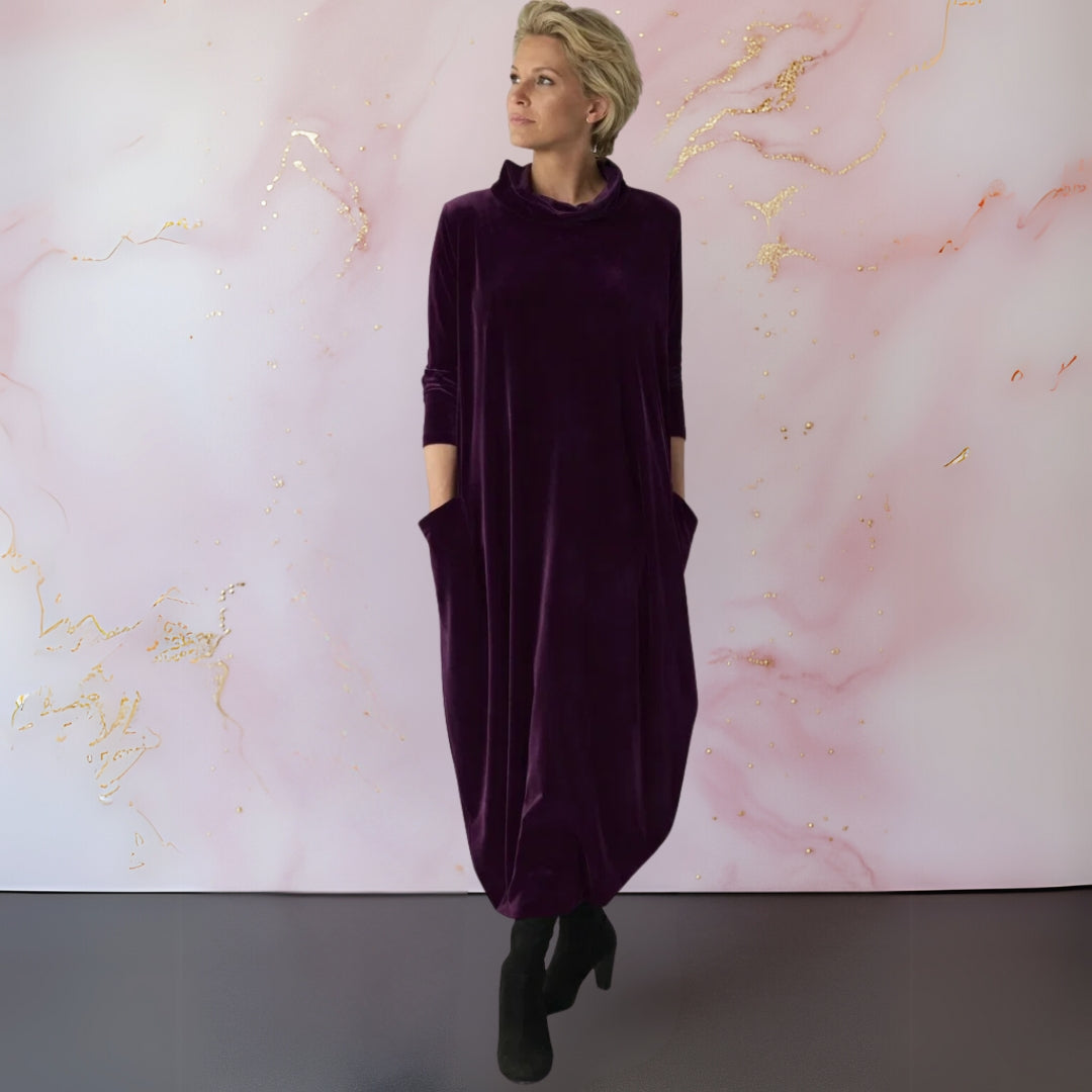 Caroline | Elegant Velvet Maxi Dress